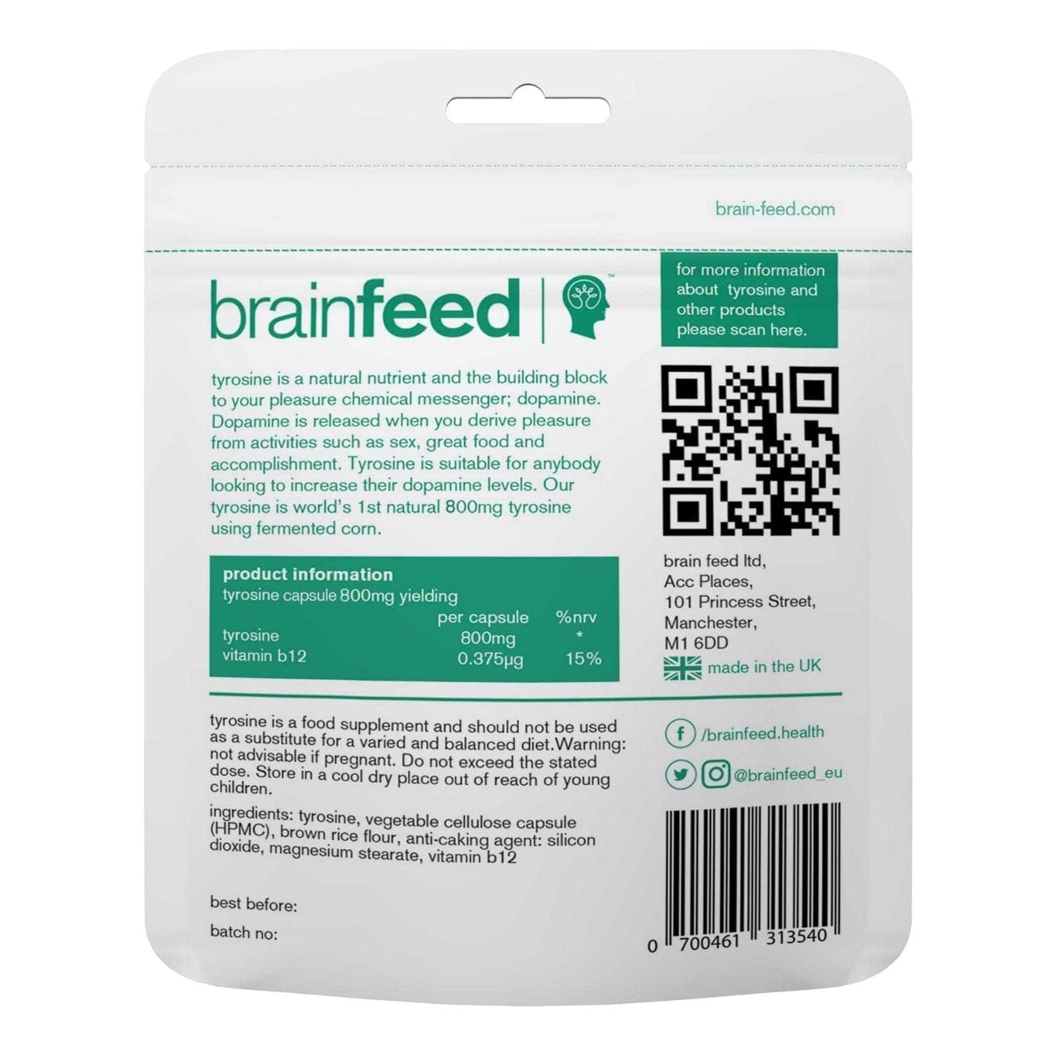 serotonin & dopamine precursor trial 2-month supply